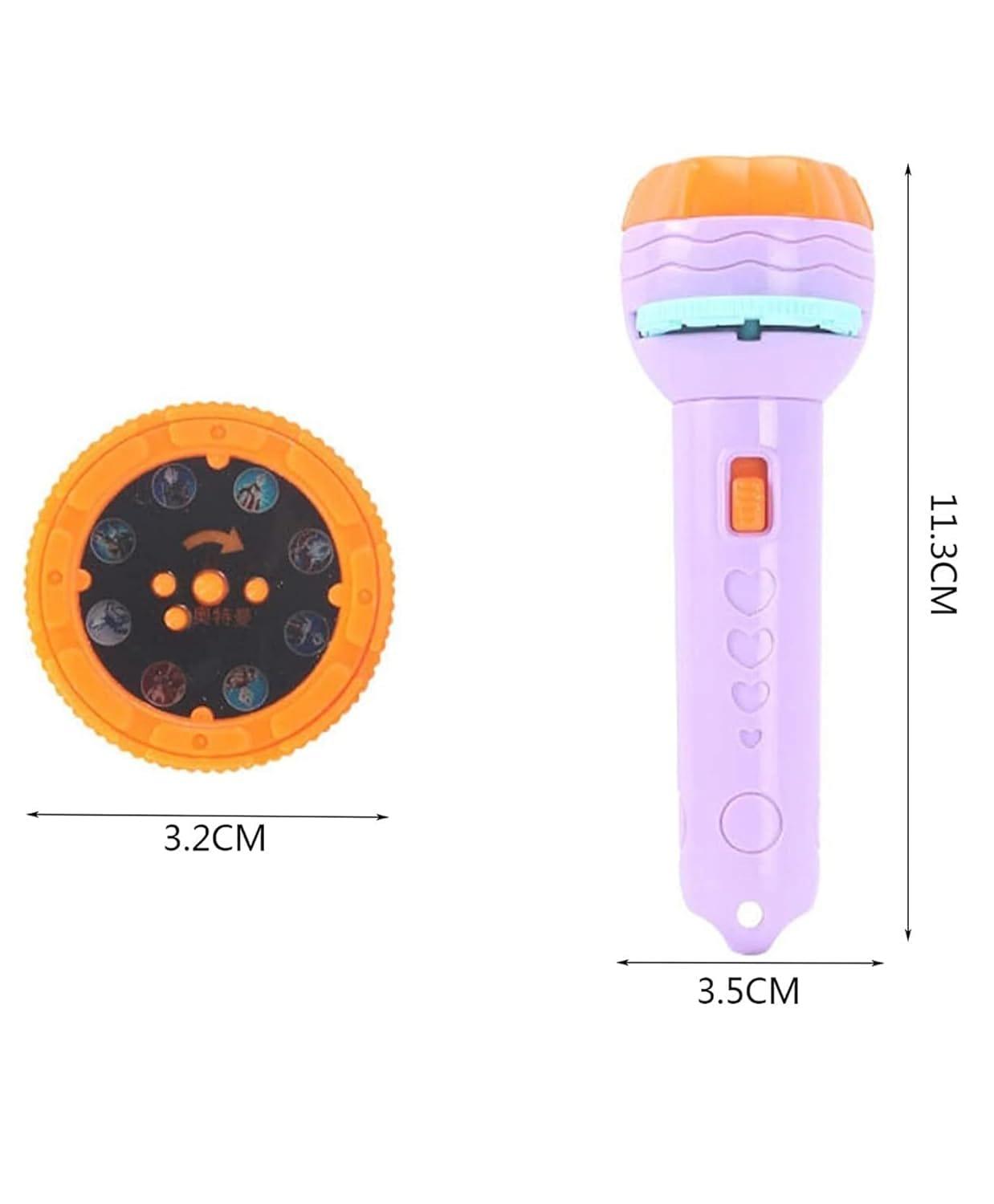 Mini Projector 6 Slides 48 Patterns Flashlight Torch | Education Learning Night Light Torch (Multicolor, Pack of 1) view 5