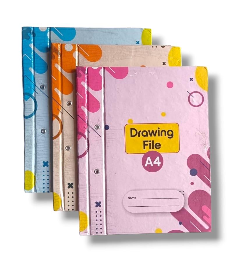 Magnom A4 Size Drawing File with Thread Cardboard File Practical File/Botany File, Thread File (Specially for School Students) view 6