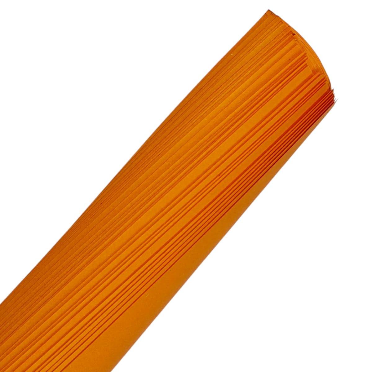 Orange Chart Paper | Set of 10 | A1 Size | Pastel Sheet | Poster Sheets | 220 GSM Paper | Unruled Paper | Plain Paper | Art and Craft Material