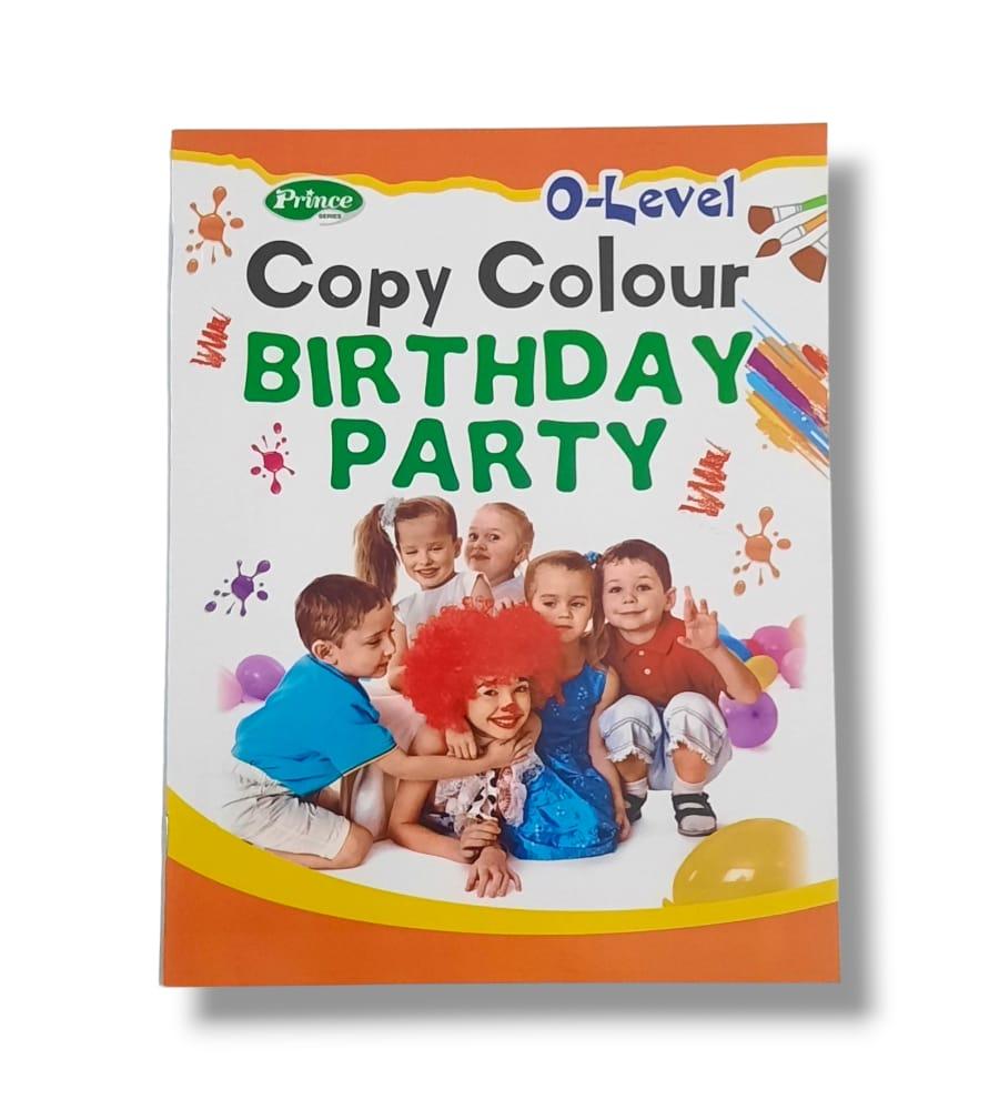 0-Level Copy Colour Birthday Party Book for Kids