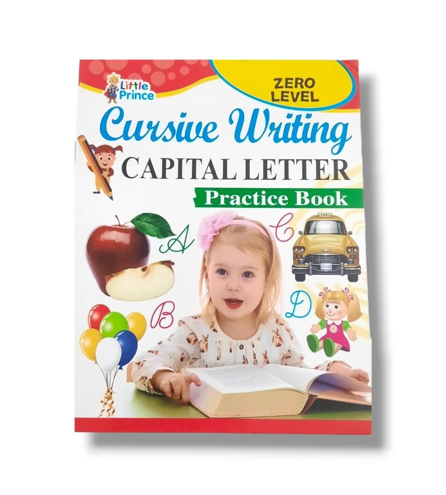 0-Level Cursive Writing Capital Letter Practice Book for Kids