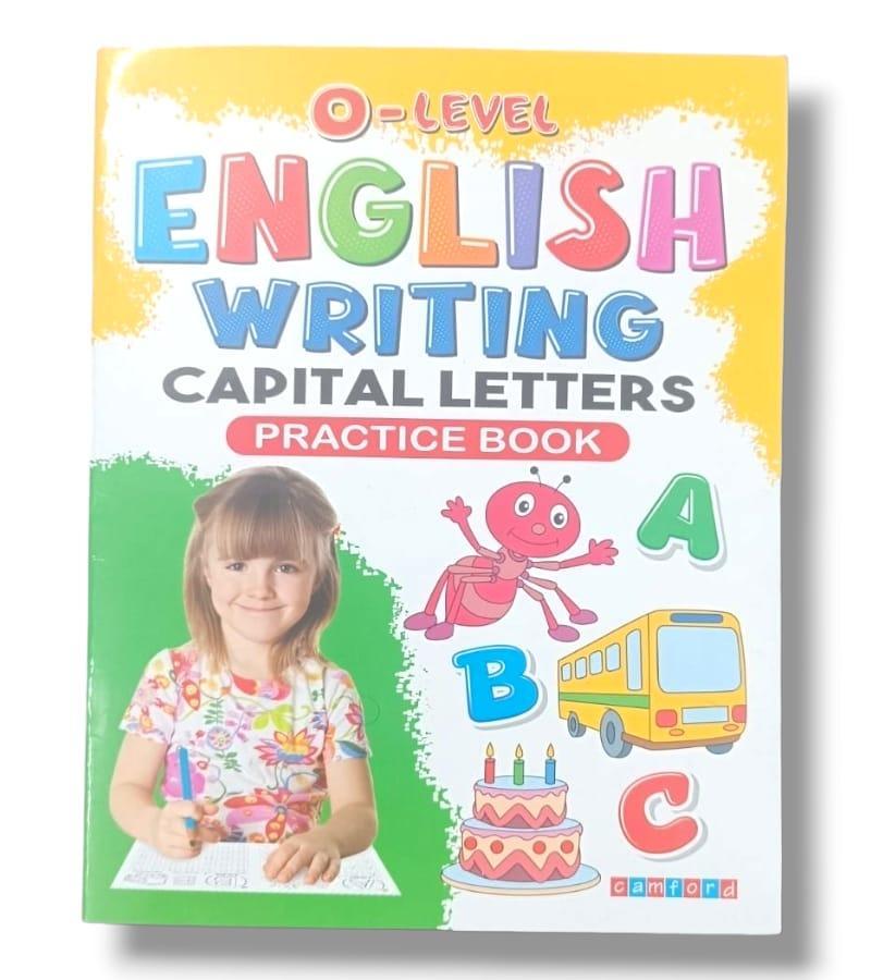 0-Level English Writing Capital Letters Practice Book for Kids