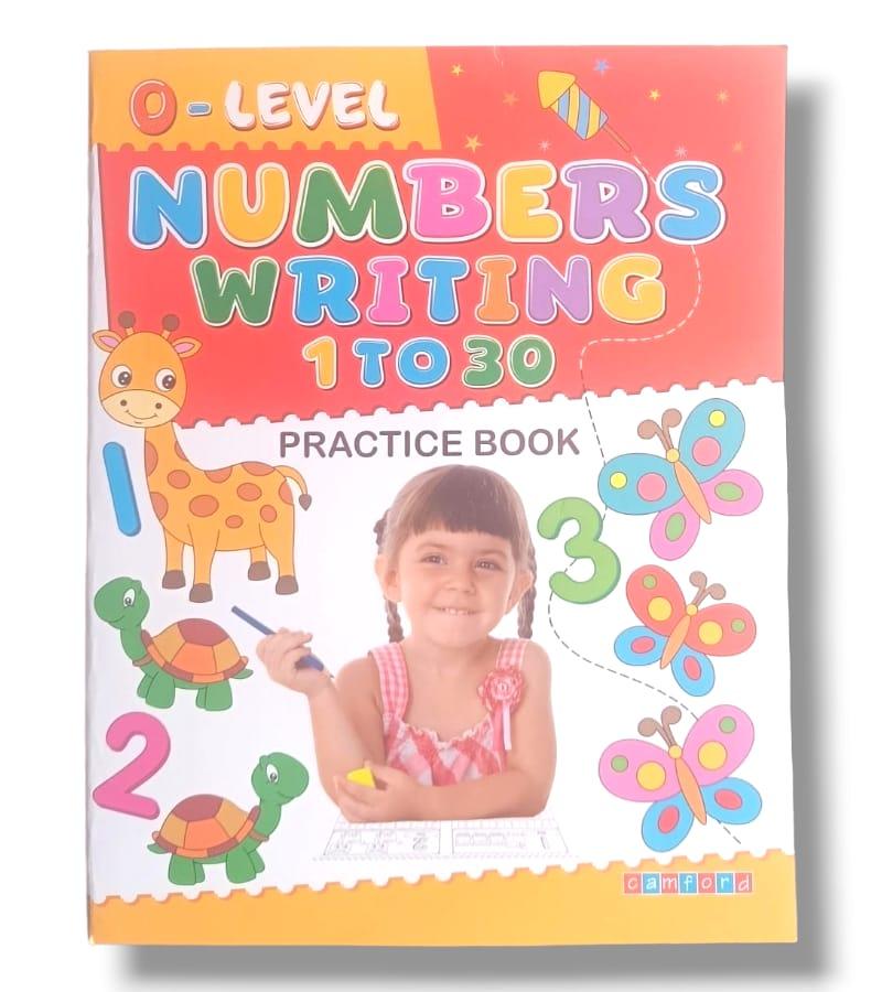 0-Level Numbers Writing 1 to 30 Practice Book for Kids