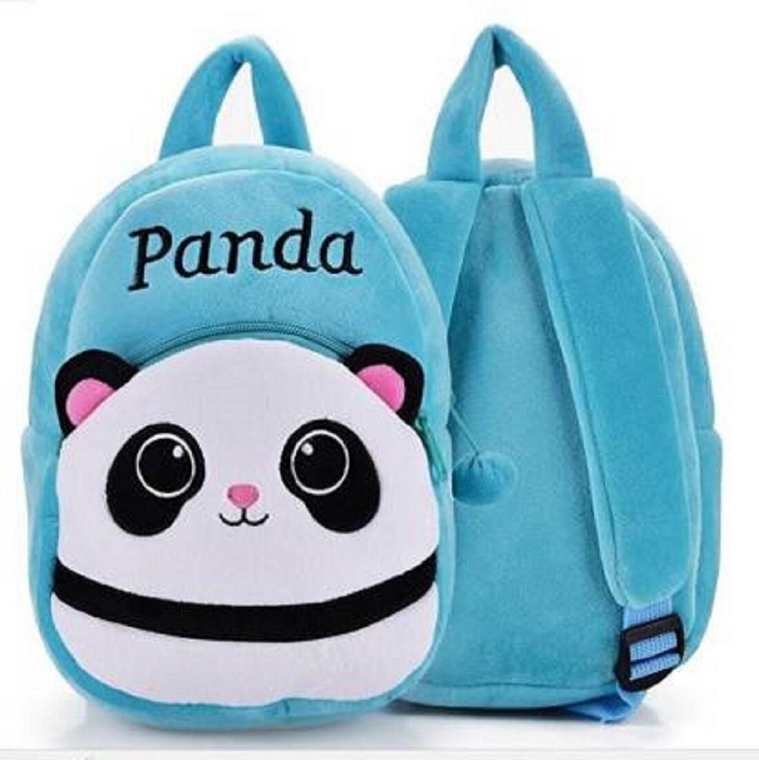 3D Cute Blue Panda Backpack for Kids - Set of 1