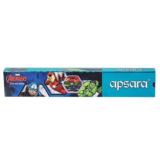 Apsara Avengers Extra Dark Pencils - Pack of 10 with Sharpener & Eraser