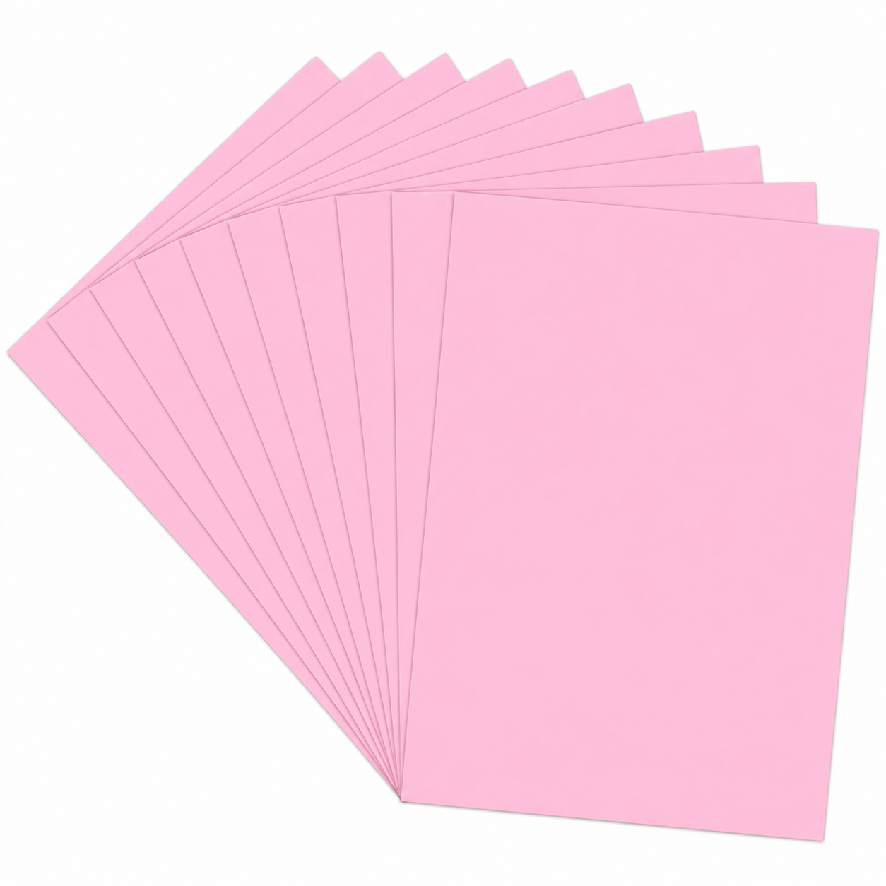 Art Villa A4 Colour Sheets – Light Pink, Pack of 20 | 75-95 GSM Smooth Multiuse Paper for Art, Craft & School