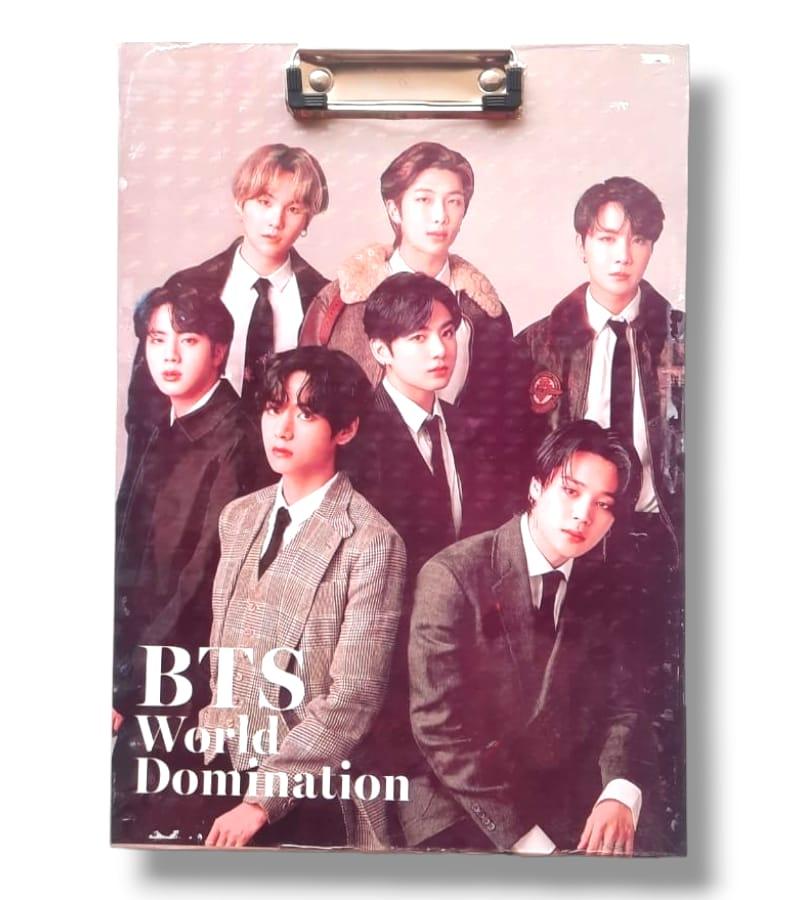 BTS Army Clip Board, Exam Pad - Set of 1, Multicolor, 14x10 Inches