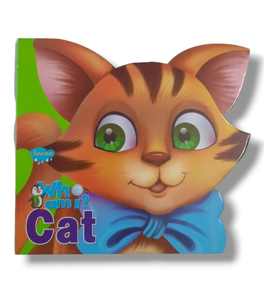 Cat Die-Cut Shape Hardcover Story Book For Kids