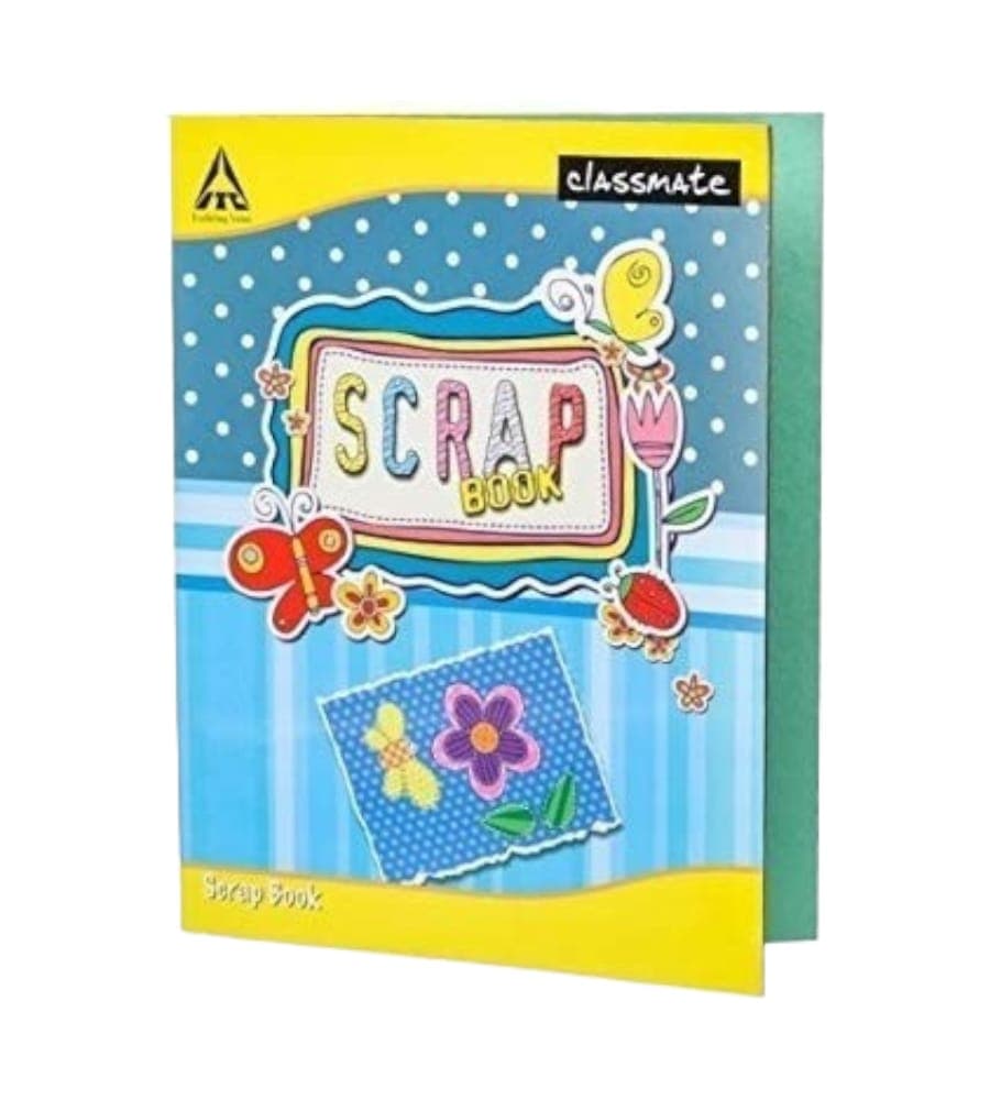 Classmate Scrapbook for Kids 28cm x 22cm - 32 Pages, Unruled Colorful Paper Sheets for Projects, School, DIY Art and Craft - Buy Online at Your NoteBook