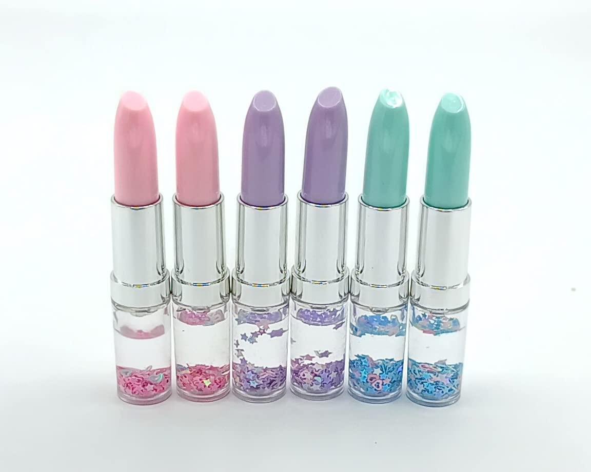 Cute lipstick Styling writing gel pen with star glitter, Designer Pen Pack of 1