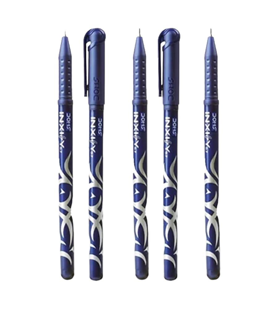 DOMS INXIFY 0.7 mm Blue Gel Pen - Pack of 5