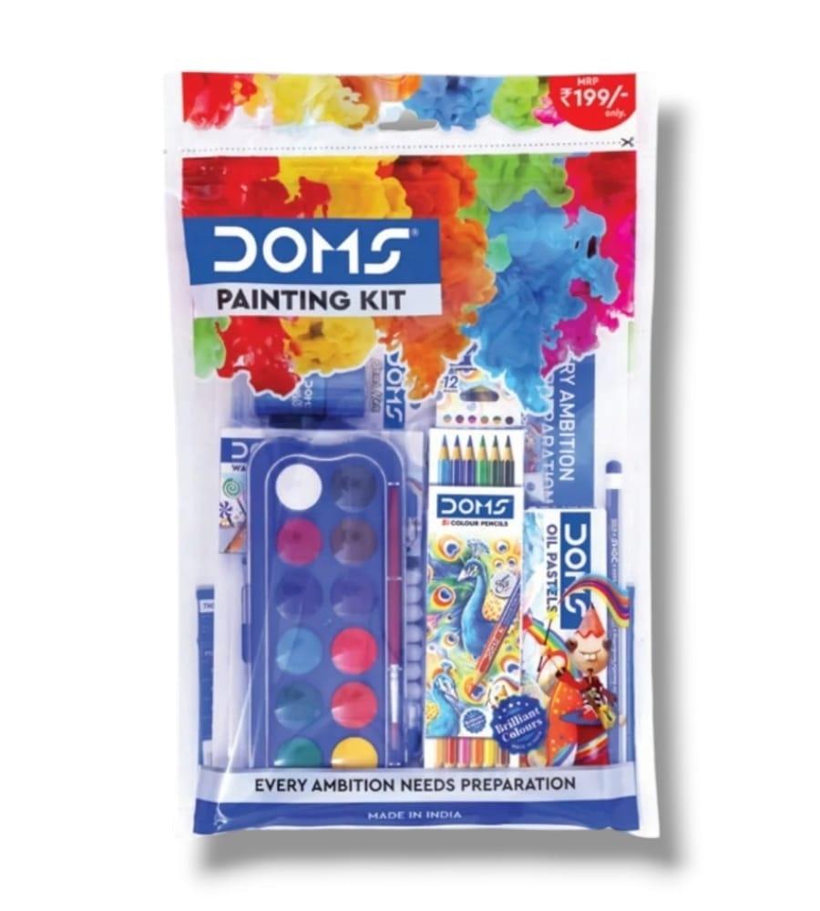 Doms Painting Kit - 9-in-1 Creative Gift Pack for Kids