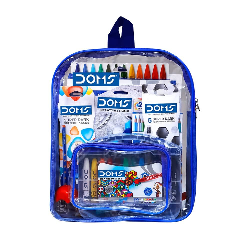 Doms Smart Kit for Kids – Perfect Value Pack with Transparent Zipper Bag