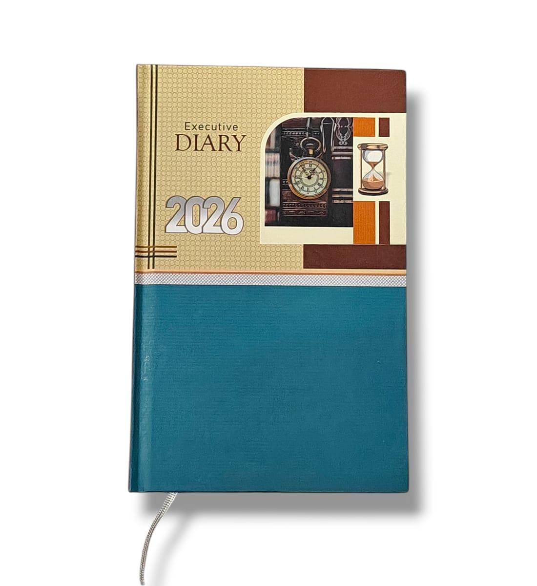 Executive Standard A5 Diary 2026 | 365 Pages New Year Diary 22 x 14 CM | Hardbound Business Planner, Calendar 2026 with Hardbound Cover