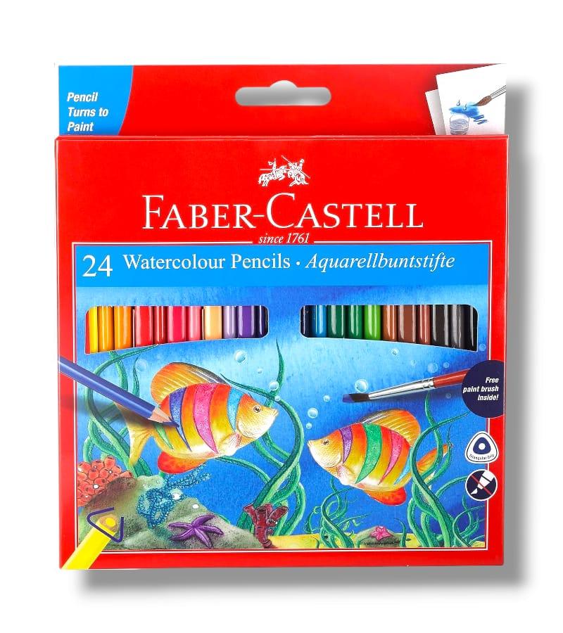 Faber-Castell Water Colour Pencils - Pack of 24 Multicolor Pencils