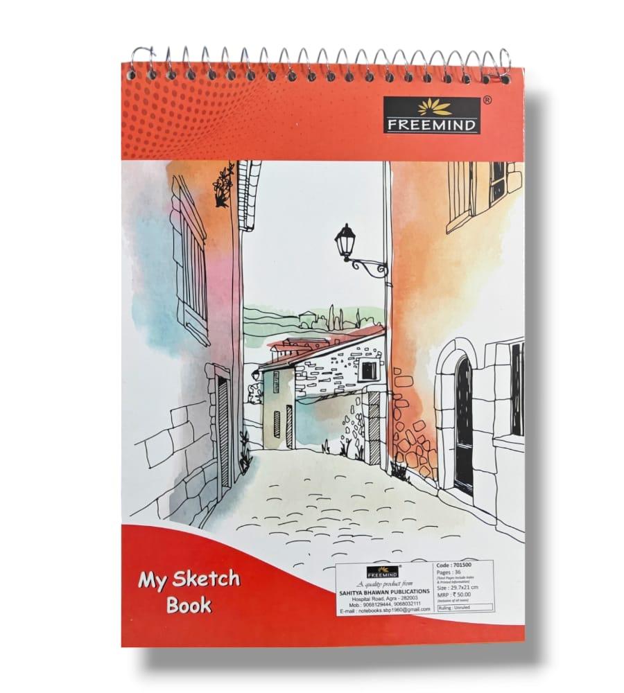 Freemind A4 My Sketch Book - 36 Pages, 29.7 x 21 cm