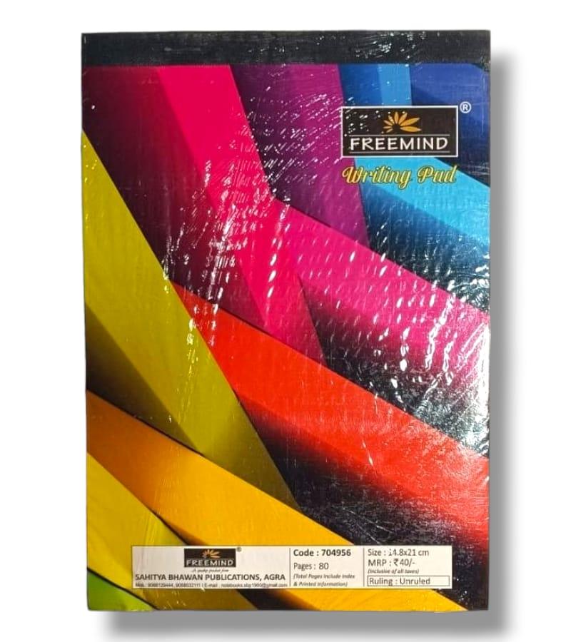Freemind A5 Writing Pad – Unruled 80 Pages, 21 x 14.8 cm