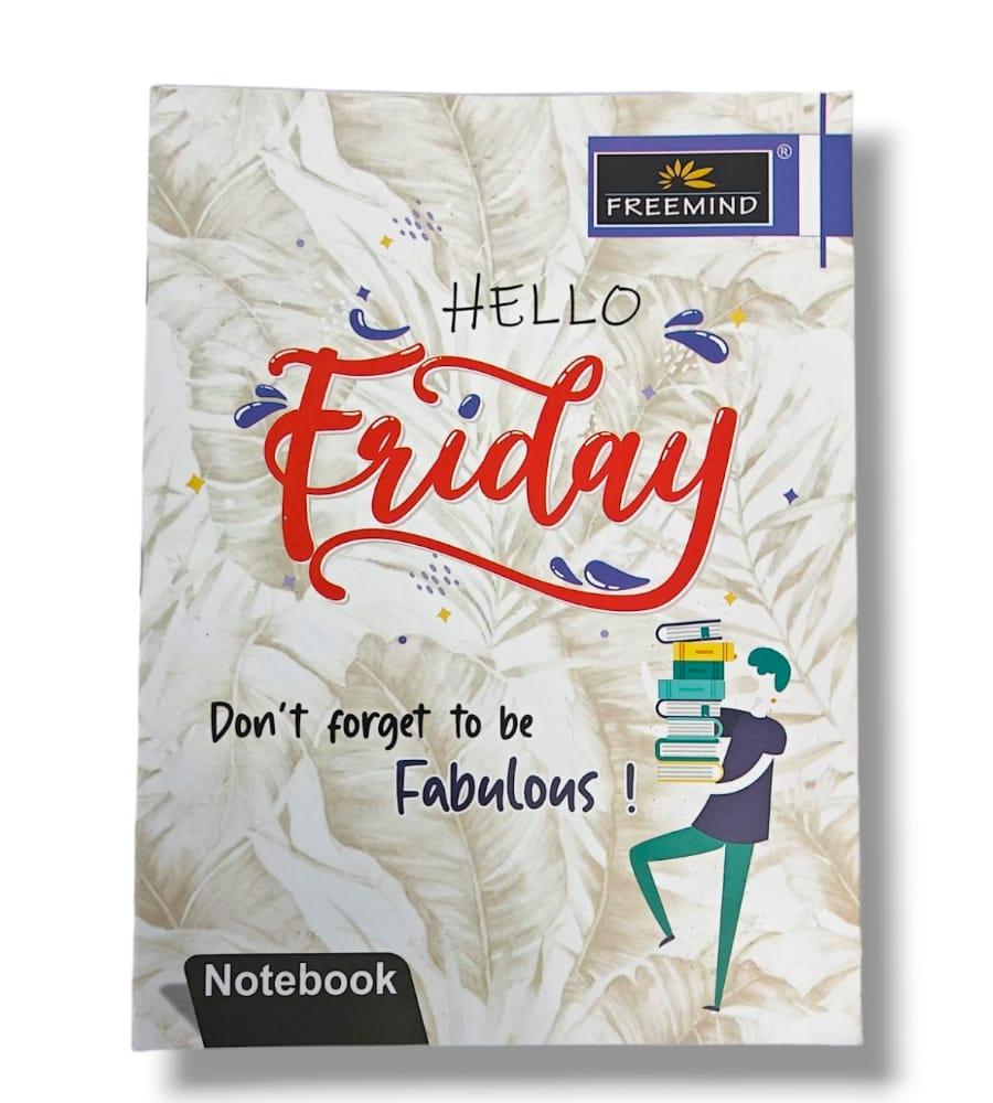 Freemind Notebook - Four Lines with Gap 132 Pages, 24x18 cm