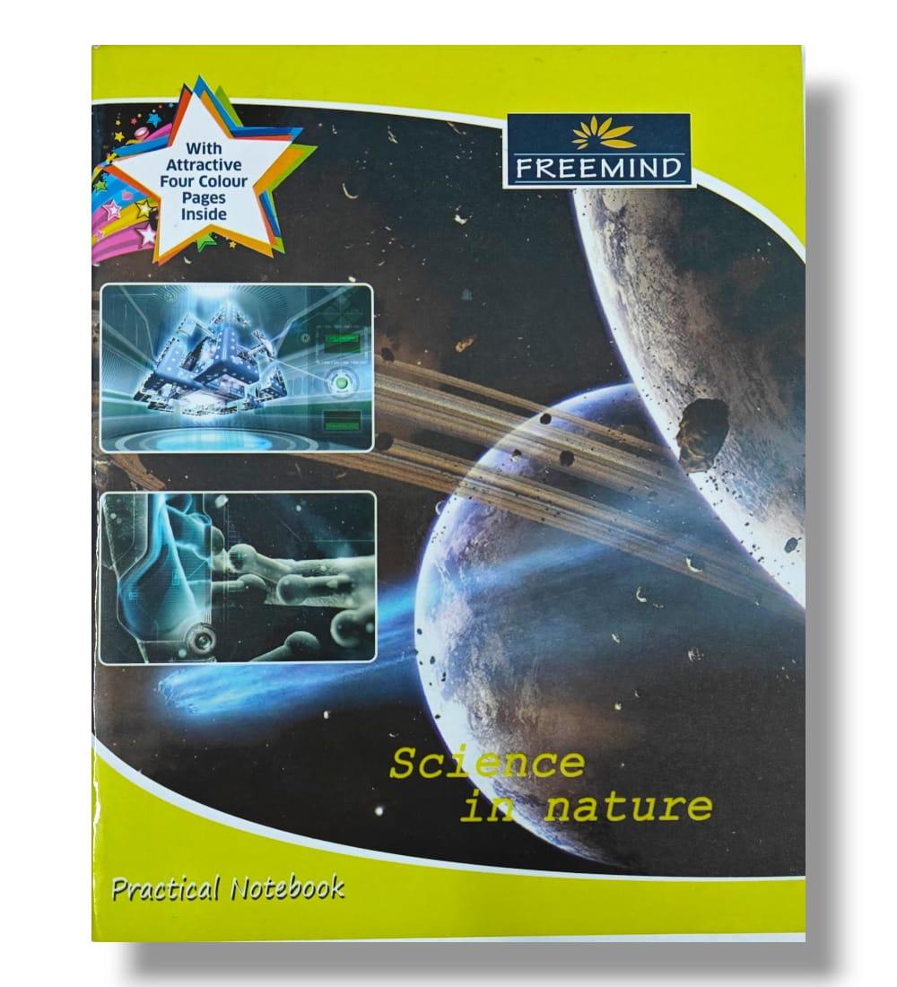 Freemind Science Practical Notebook - 172 Pages, 26.5 x 21.5 cm
