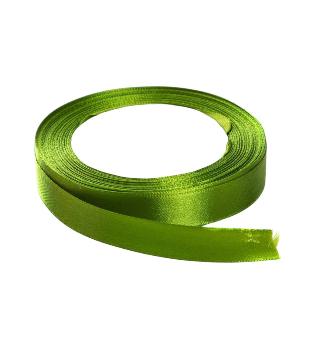 Green Satin Ribbon – Set of 2 Rolls, 10 Meters Each | Decorative Craft & Gift Wrapping Ribbon