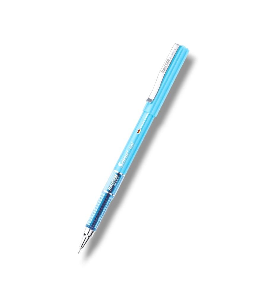 Hauser Sonic-X Blue Gel Pen, Waterproof Gel Ink – Pack of 10