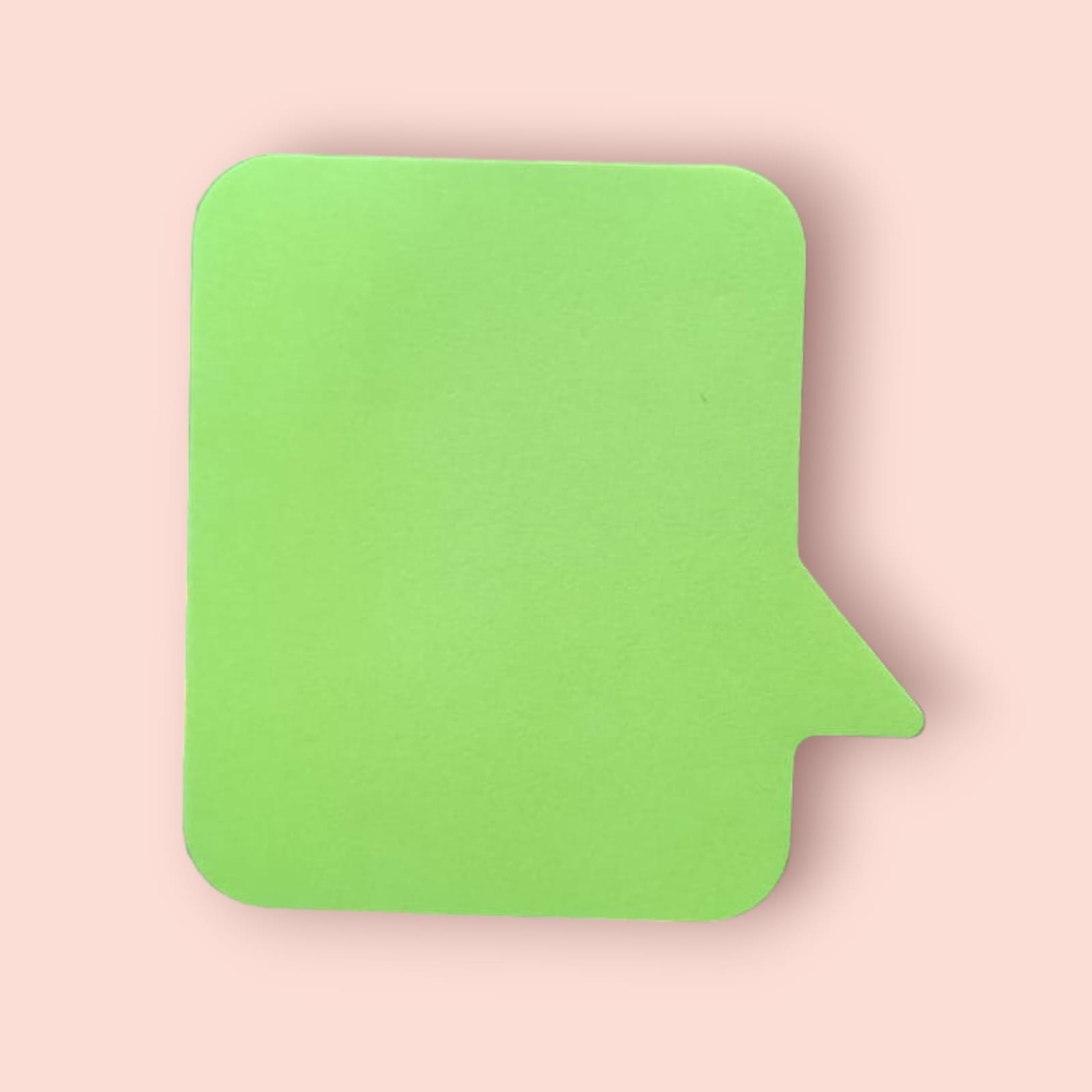 JC Messenger Shaped Sticky Notes - 100 Sheets, 5 Neon Colors