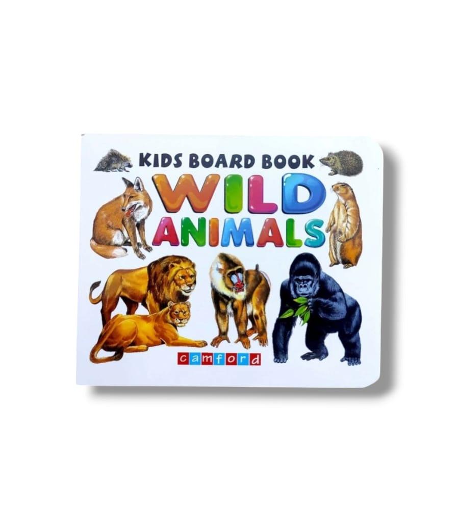 Kids Wild Animals Board Book - Fun and Educational Picture Book for Early Learning