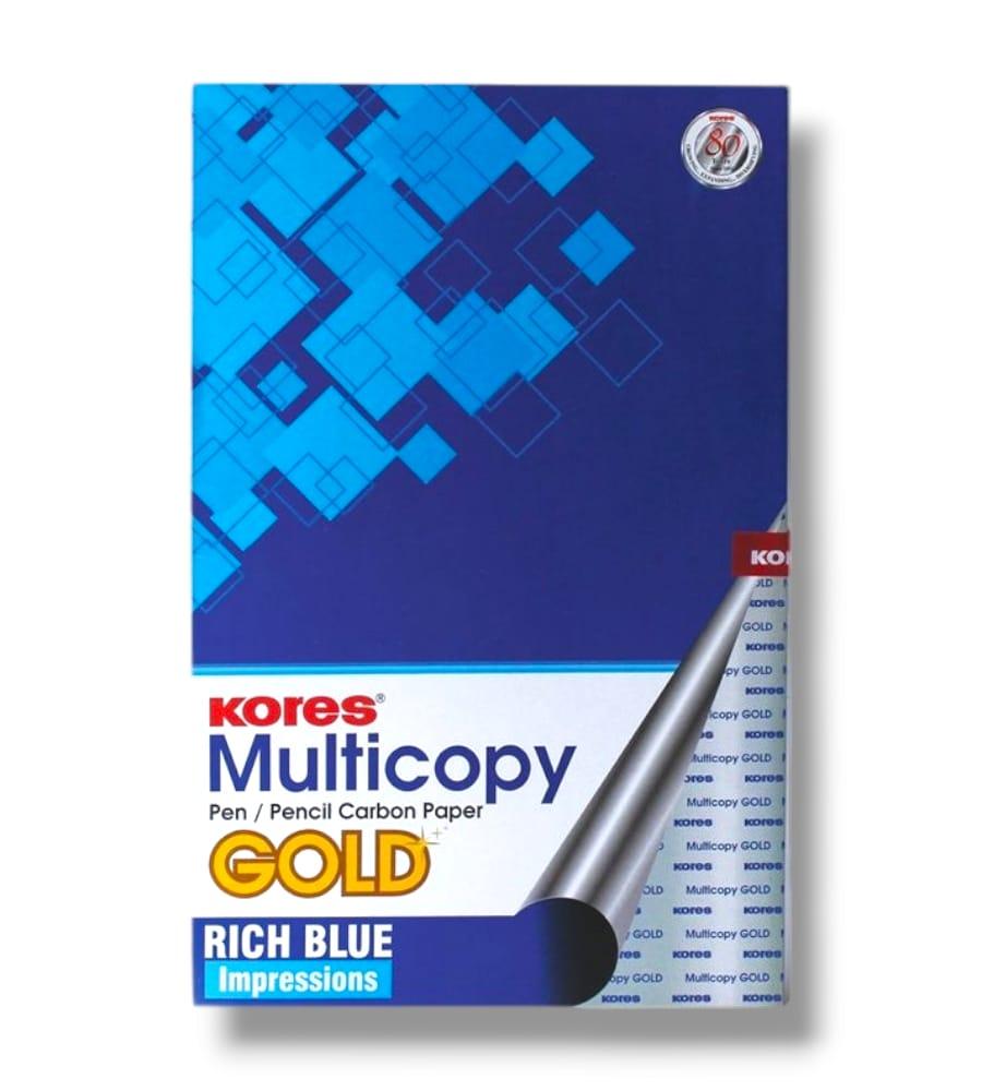 Kores MultiCopy Carbon Paper - Blue 21cm X 33cm, 100 Sheets