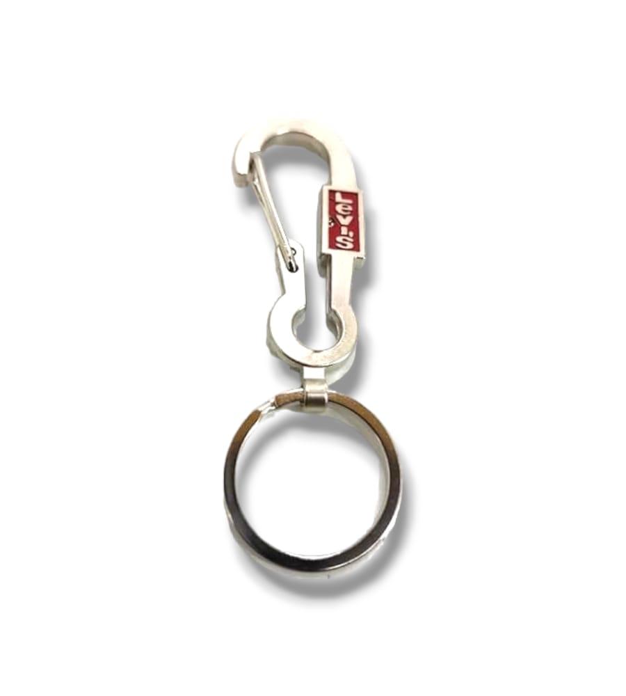 Levis Strong Stainless Steel Hook Metal Keychain/Keyring/Key Holder for Men & Girls