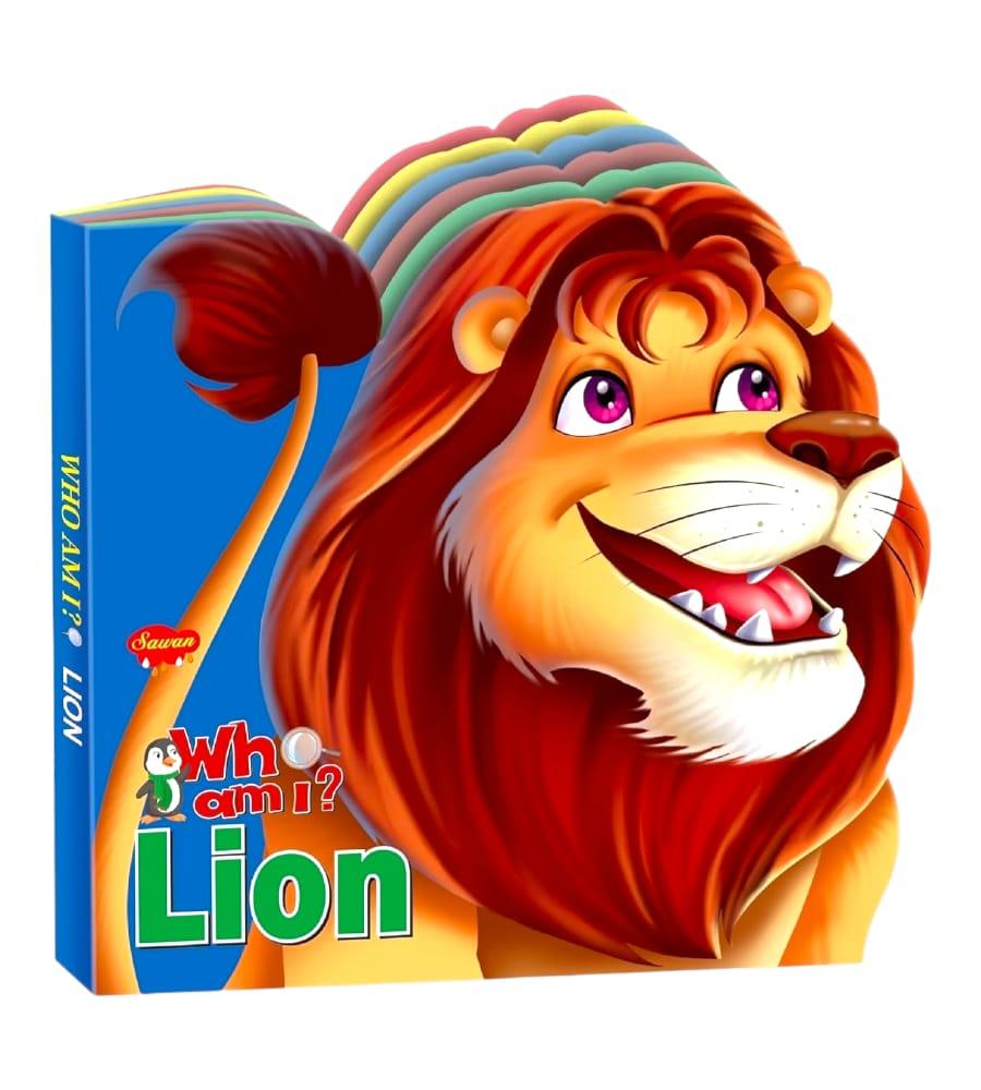 Lion Die-Cut Shape Hardcover Story Book For Kids