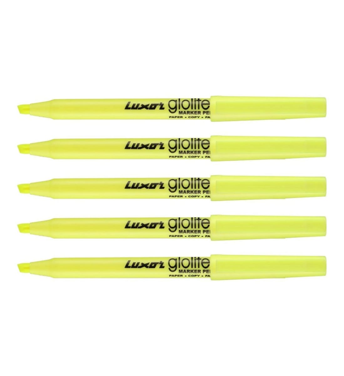 Luxor Gloliter Marker Neon Color – Pack of 5, Long Lasting Super Fluorescent Highlighter Pen, Suitable for Crafts & Projects, Multicolor - Buy Online at Your NoteBook
