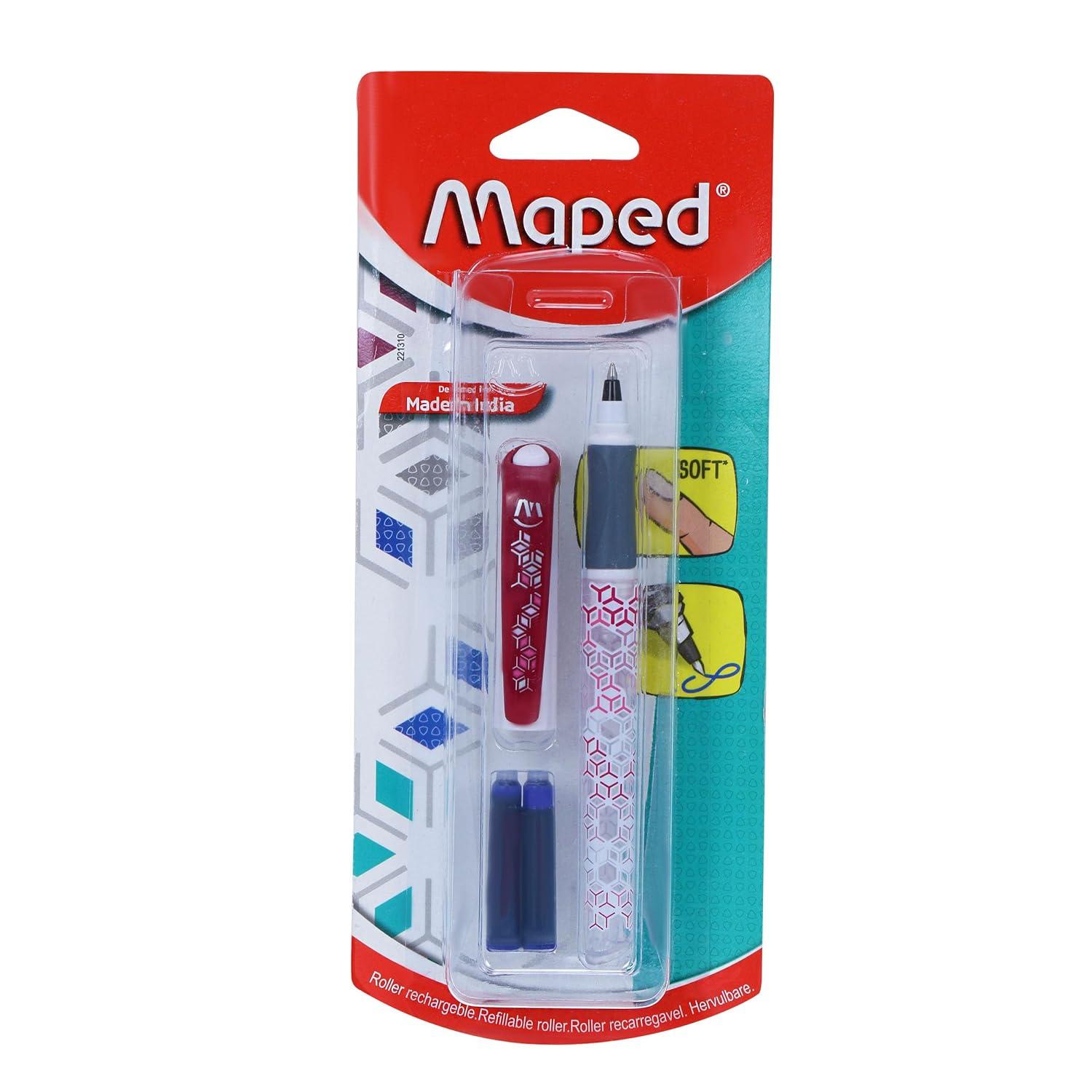 Maped Classic Fountain Pen - Pack of 1 + 2 Free Cartridges