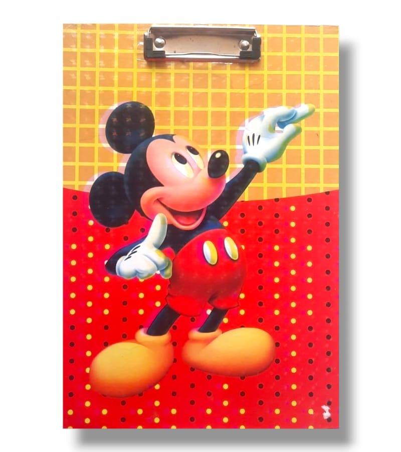 Mickey Mouse Cartoon Clip Board, Exam Pad - Set of 1, 14x10 Inches