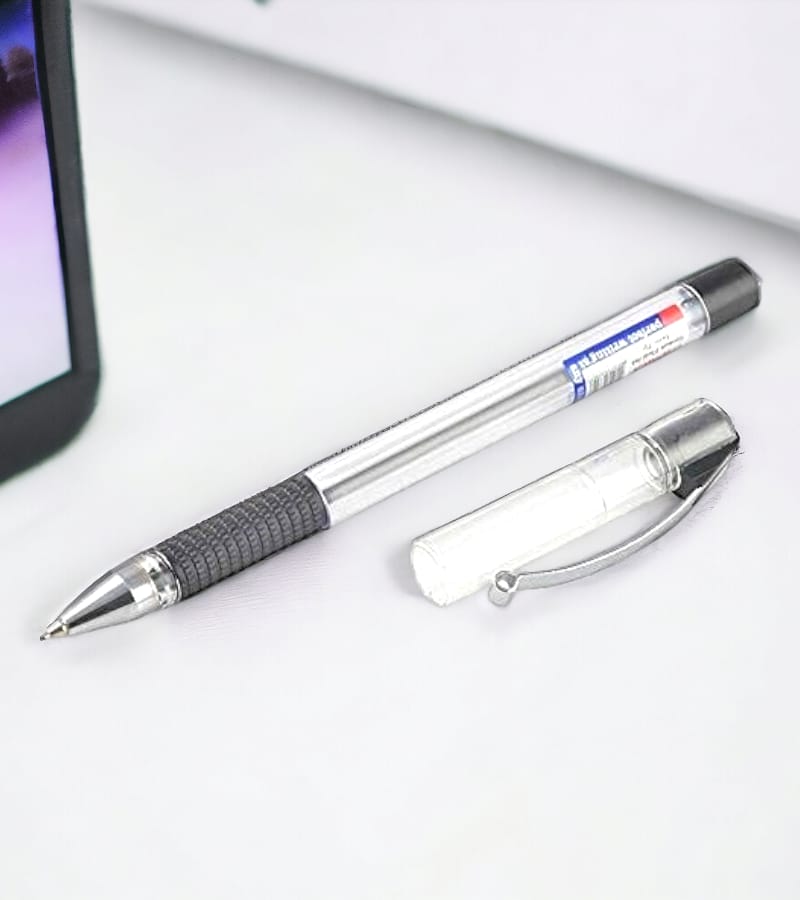 Montex Mega Top Ball Pen, Black - Pack of 5