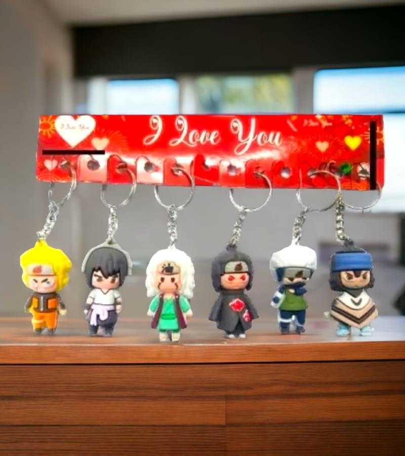Naruto 3D Action Figure Keychain Naruto Anime Character keychain - Single Pcs