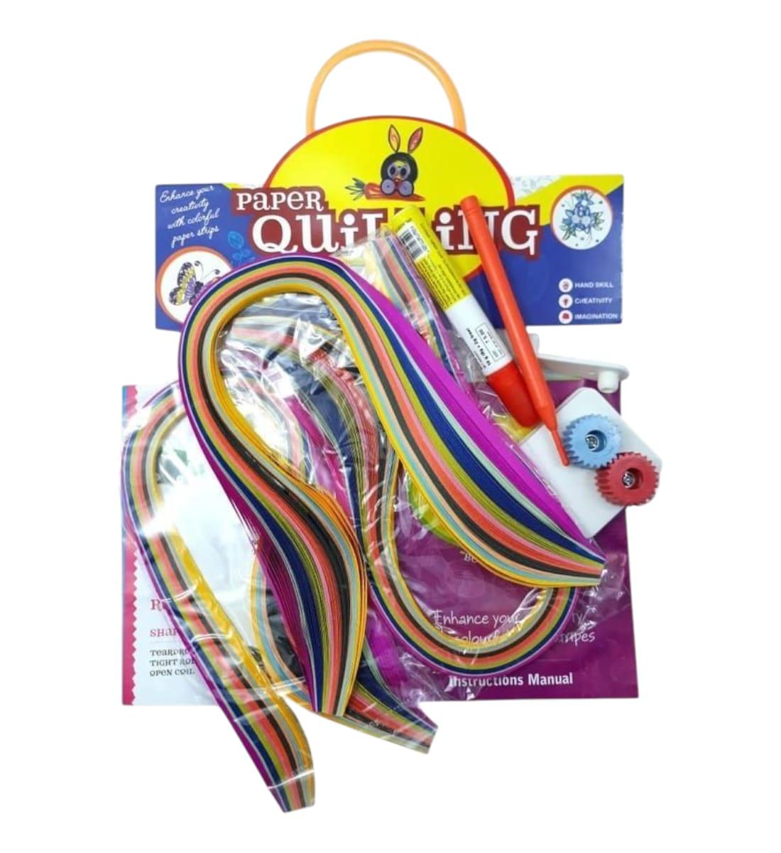 Paper Quilling Kit for Kids & Adults – Complete Handicraft Set with Tools, Glue & Instructions