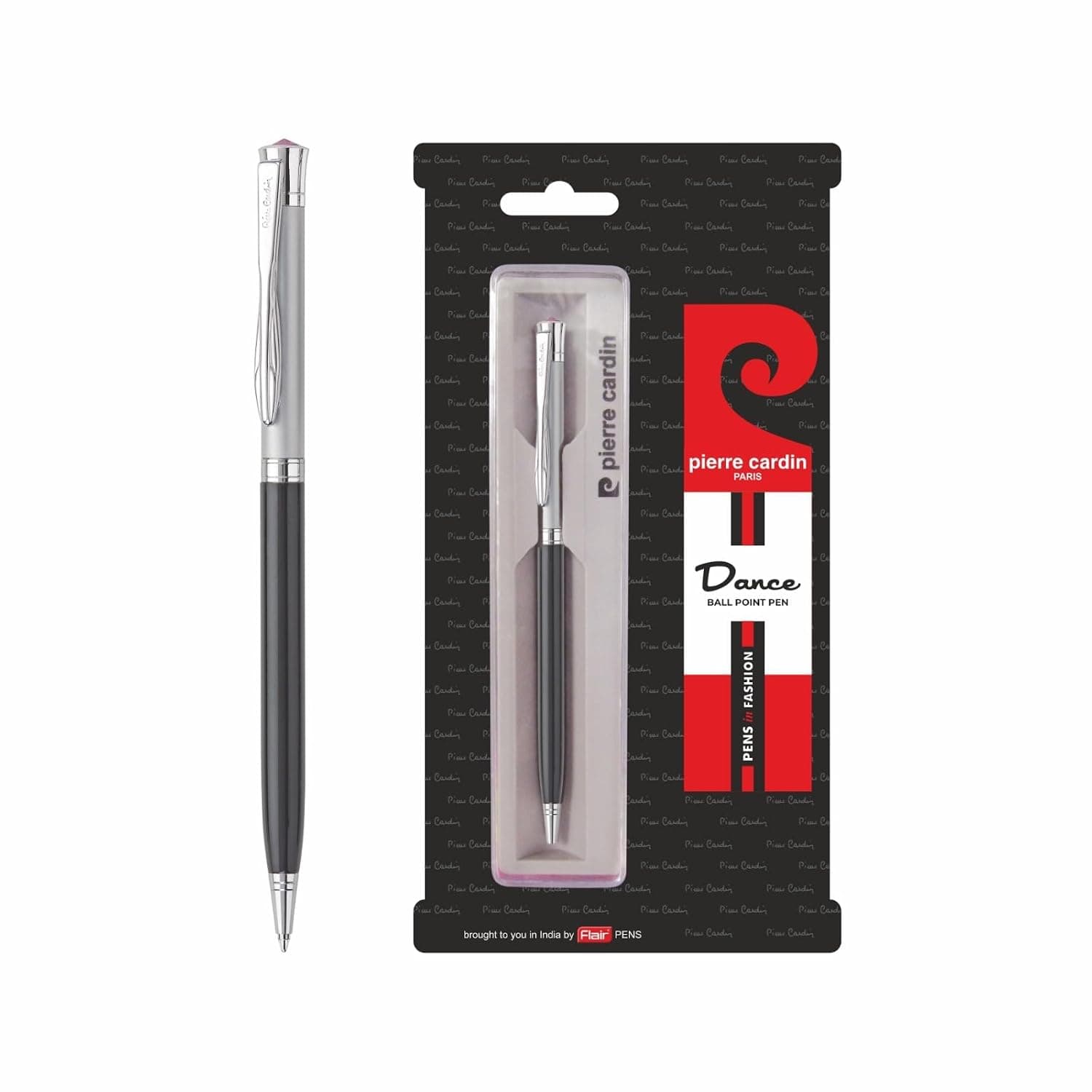 Pierre Cardin Dance Premium Metal Ball Point Pen, Blue Ink, Smooth Writing