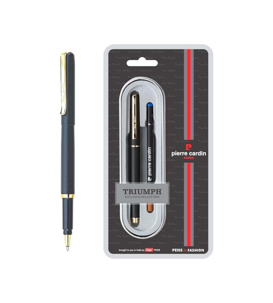 Pierre Cardin Triumph Roller Pen, Blue, Smooth Writing – Pack of 1