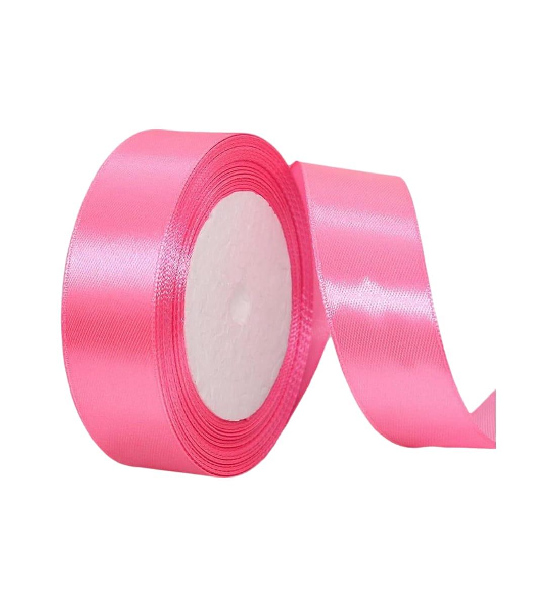 Pink Satin Ribbon – Set of 2 Rolls, 10 Meters Each | Decorative Craft & Gift Wrapping Ribbon