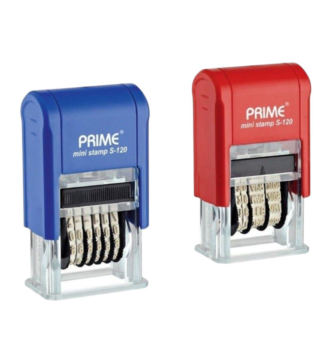 Prime S120 Mini Rubber Stamp Dater with Free Ink Pad 1.8x3 Inch | 2023–2034 Year Range | For Office & Banks