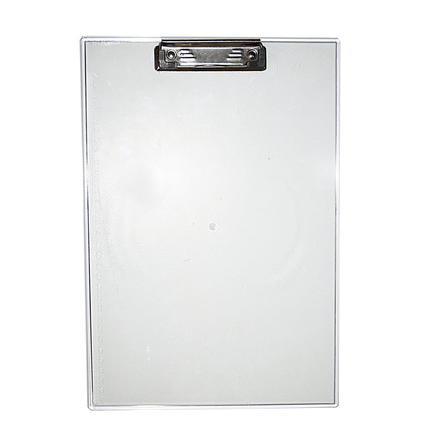 Regal Transparent Exam Board | White Board | Exam Writing Pad | Foolscap Size - 14 x 10 inch | Pack of 1