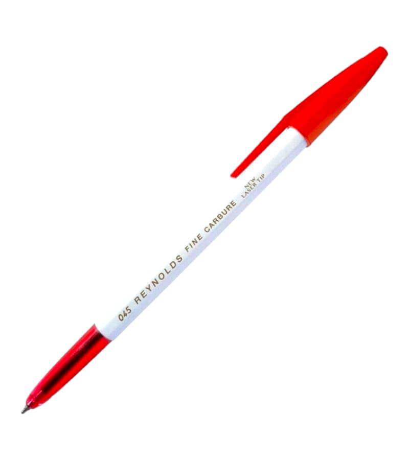 Reynolds 045 Fine Carbure Red Ink Ball Pen - Set of 5