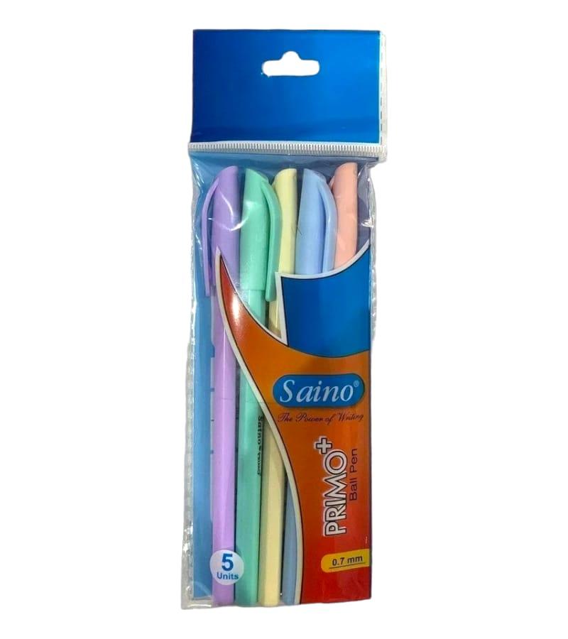 Saino Primo Plus Blue Ball Pen – Pack of 10