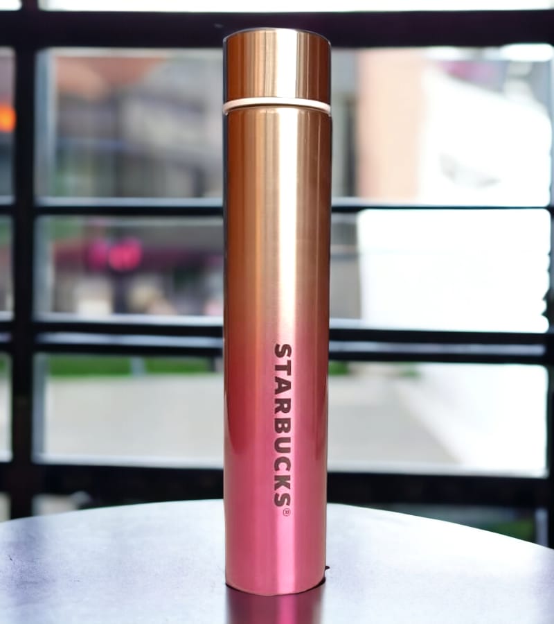 Starbucks Stainless Steel Reusable Venti 60 oz Water Bottle - Silver-Pink