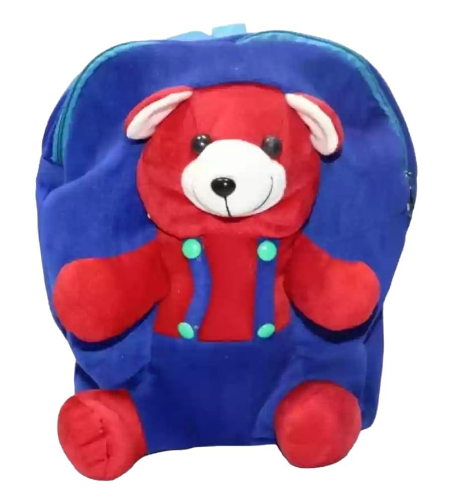 Teddy Bear Character Blue Bag - 14 inch School Bag for Baby