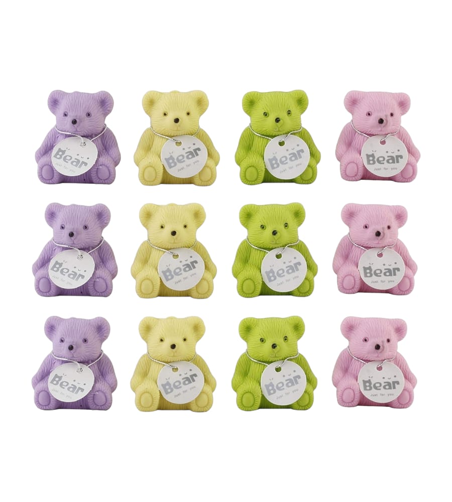 Teddy Shape Eraser with Sharpener for Kids - Single Pcs