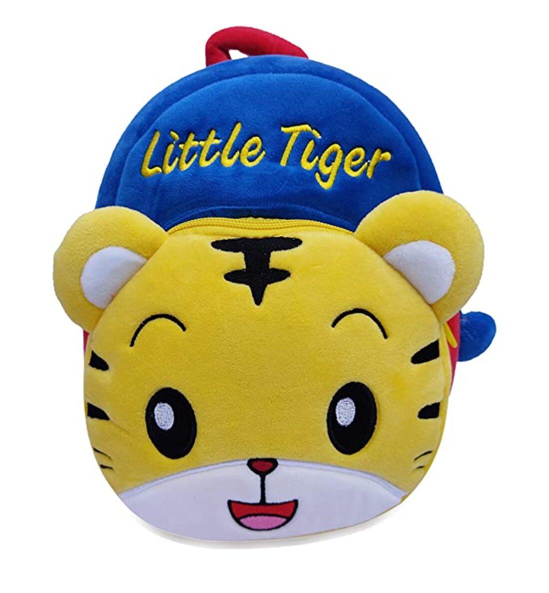 Tiger Soft Material Cartoon Backpack | Multicolor | Soft material | Fun and Functional School Bag for Kids