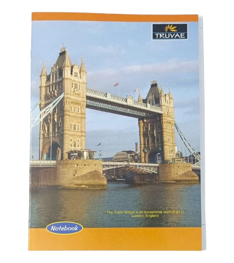 Truvae Long Notebook - Single Line 120 Pages, 29.7x 21cm