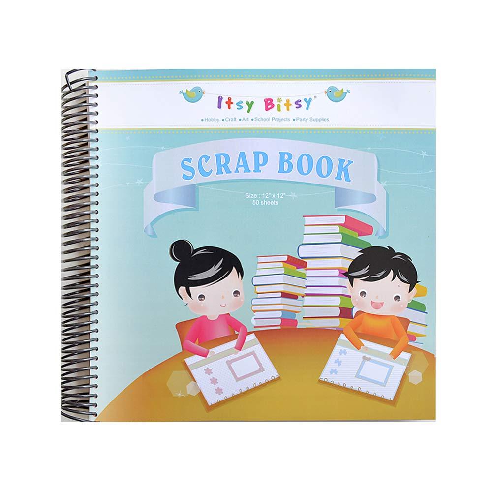 ITSY BITSY-Mega Art and Craft Scrap Book 12x12 Inch, 50 Sheets
