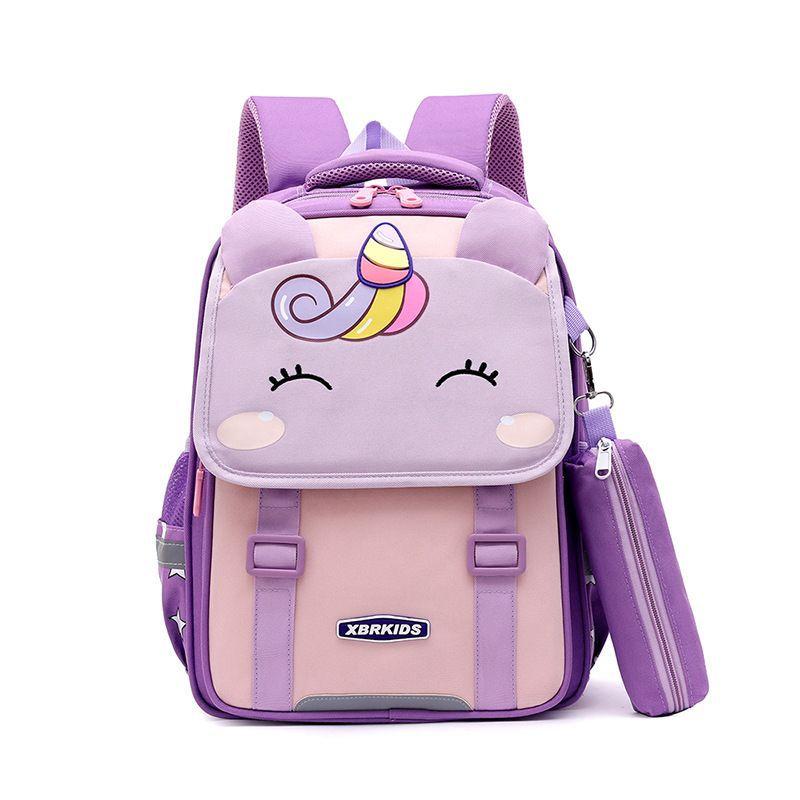 Natural fish new schoolbags for primary school students to reduce the burden of men and women for grades 2-5